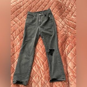 Express mom jean, super high rise